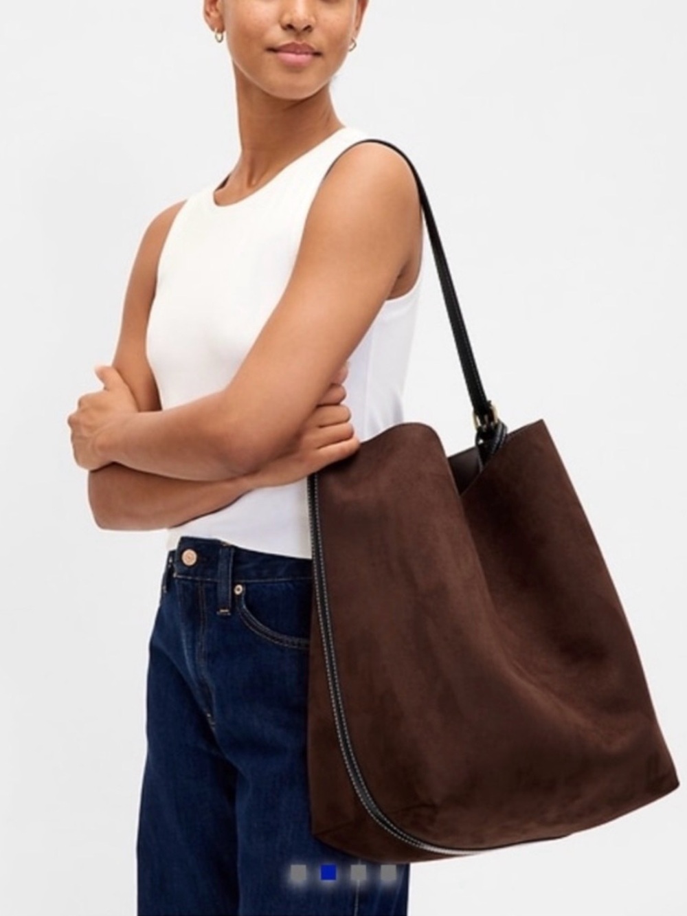 GAP LARGE Chocolate Bucket Bag. NWOT